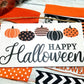 Happy Halloween Wreath Kit | Orange & Black