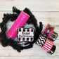 Halloween Wreath Making Kit | Pink & Black Happy Halloween