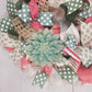 Succulent Wreath for Door