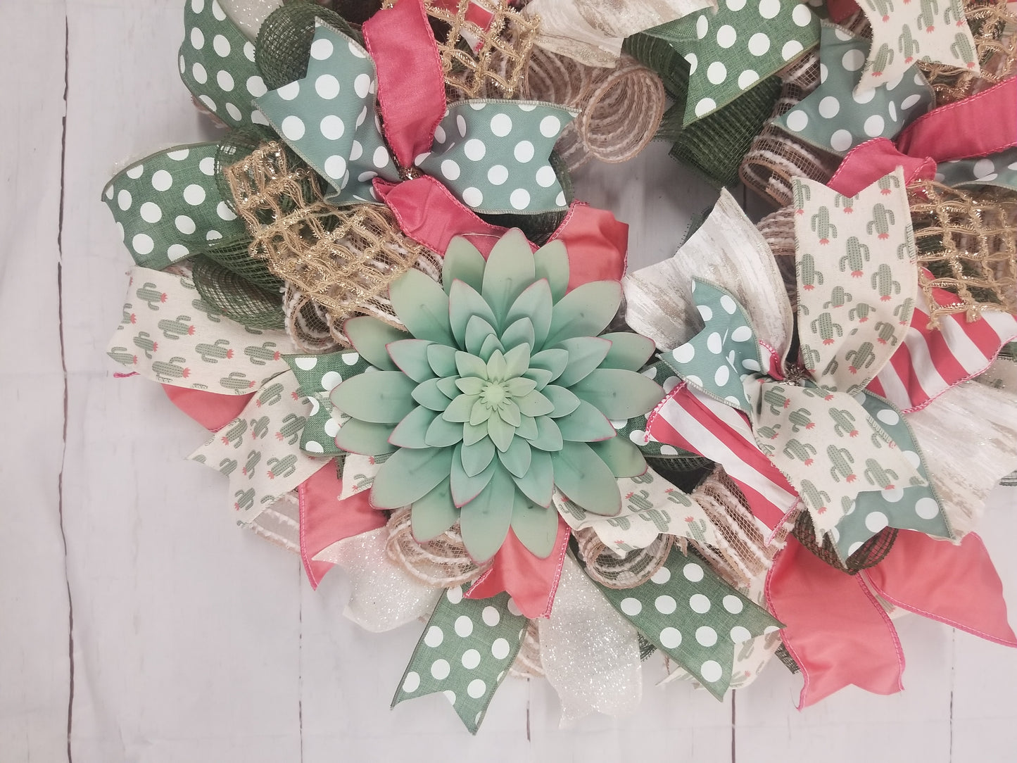 Succulent Wreath for Door