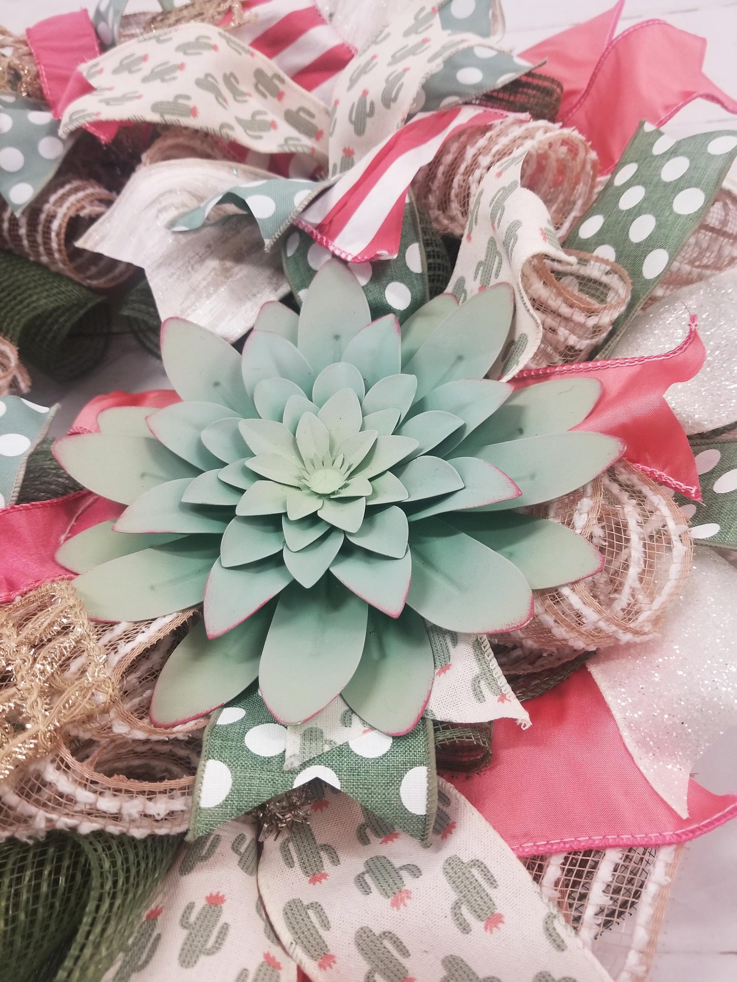 Succulent Wreath for Door