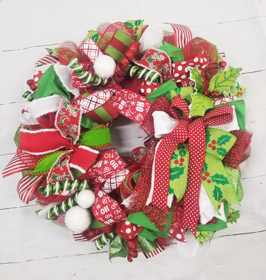 Whimsical Christmas Wreath for Door