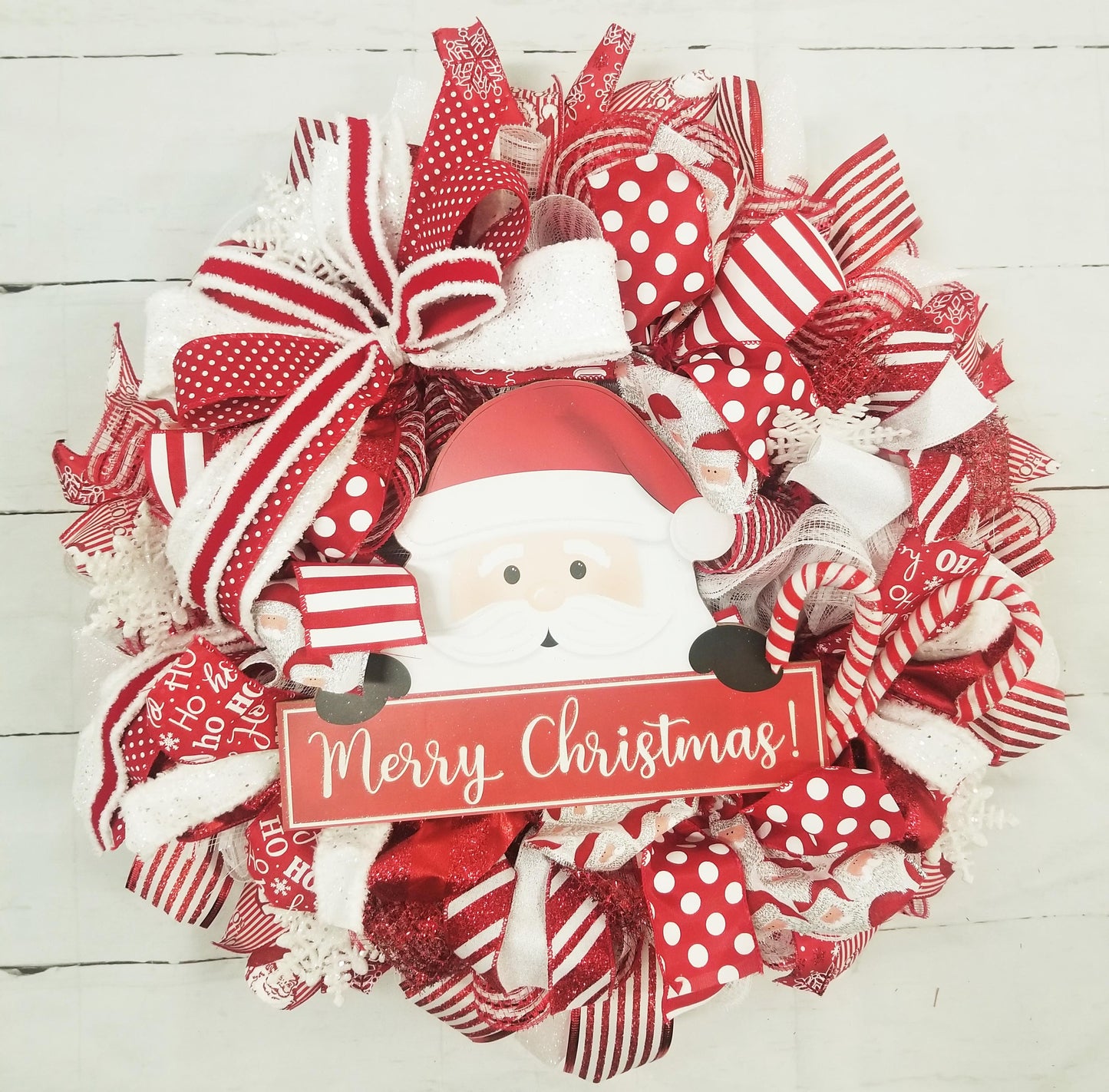 Santa Wreath for Christmas