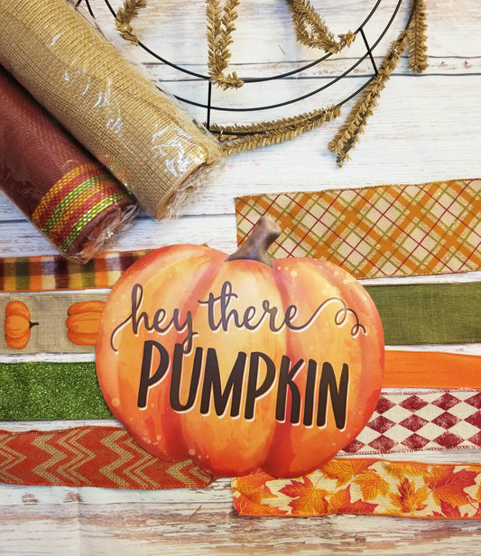 Fall Wreath Kit | Hey There Pumpkin