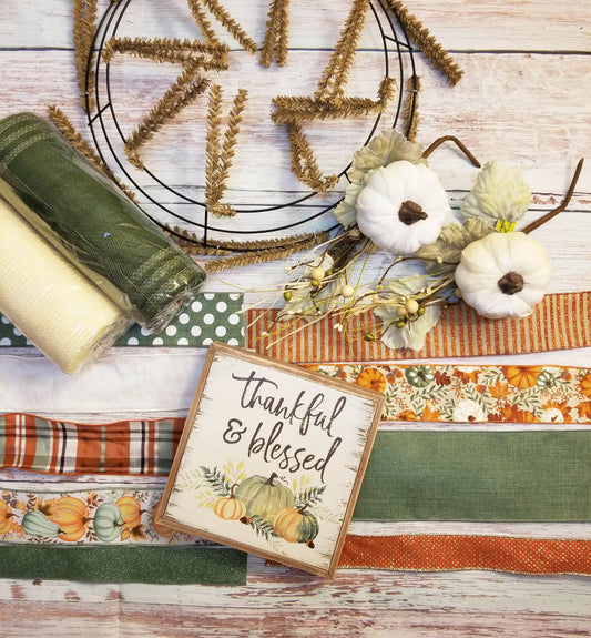 Fall Wreath Kit | Thankful & Blessed