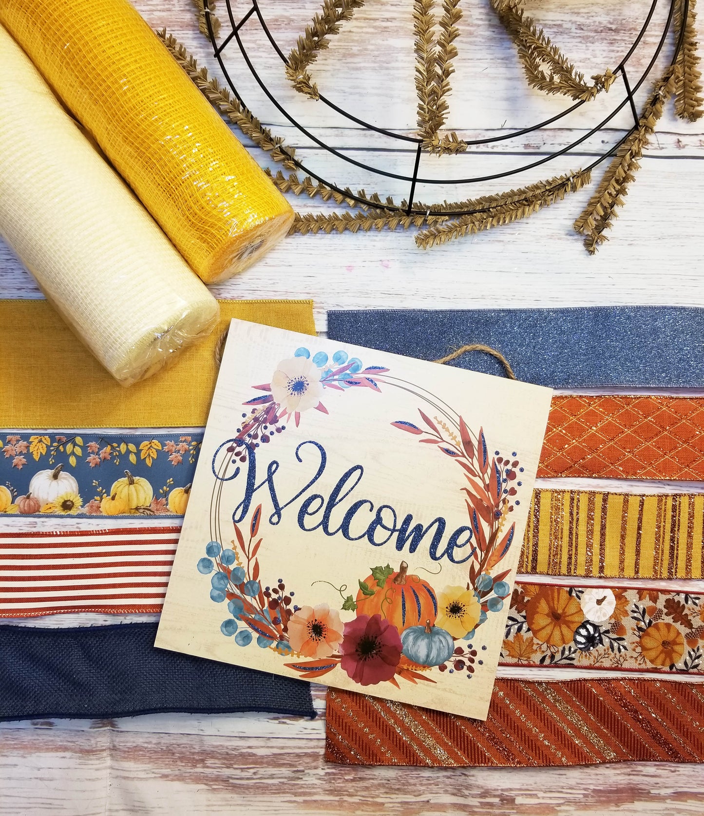 Fall Wreath Kit | Welcome