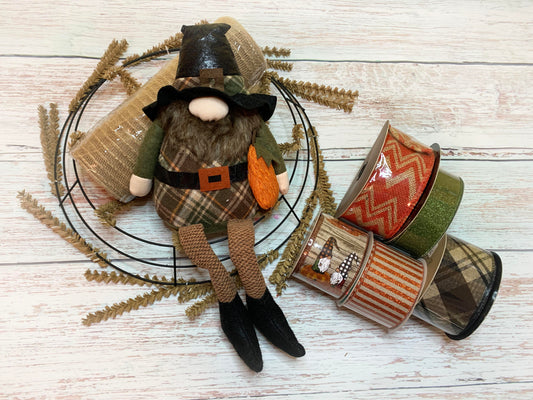 Fall Wreath Making Kit | Harvest Gnome