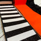 Ribbon Collection | Orange Velvet, Black Faux Feather, Black Glitter Stripe