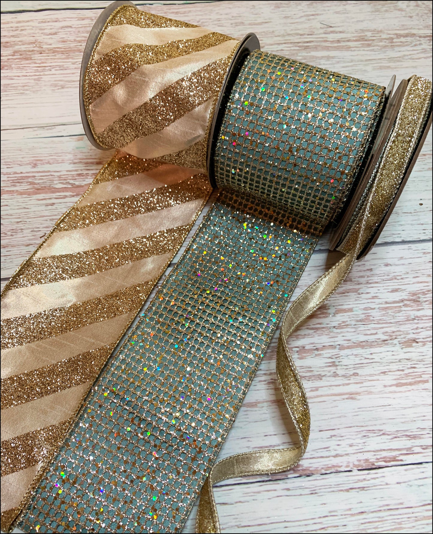 Ribbon Collection | Celadon & Champagne