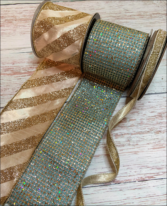 Ribbon Collection | Celadon & Champagne