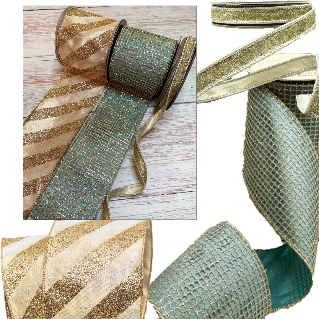 Ribbon Collection | Celadon & Champagne