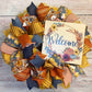 Fall Wreath for Door | Welcome