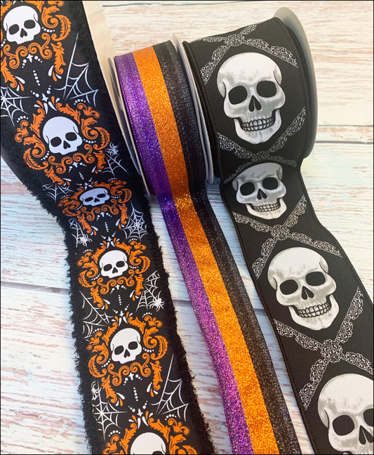 Ribbon Collection | Halloween Skulls