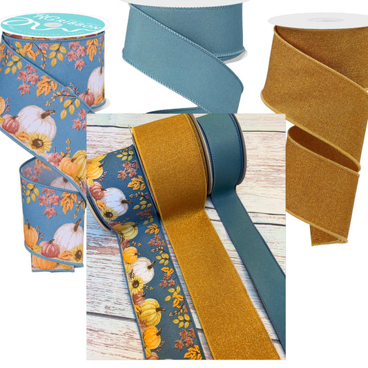 Ribbon Collection | Smoke Blue Pumpkin