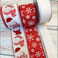 Ribbon Collection | Red White Snowman