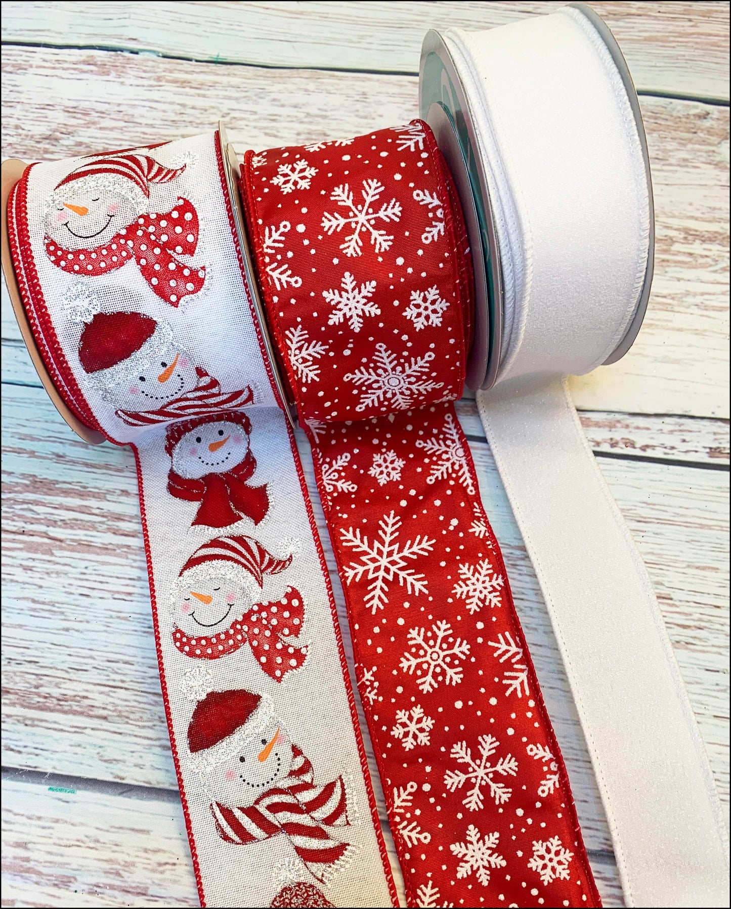 Ribbon Collection | Red White Snowman