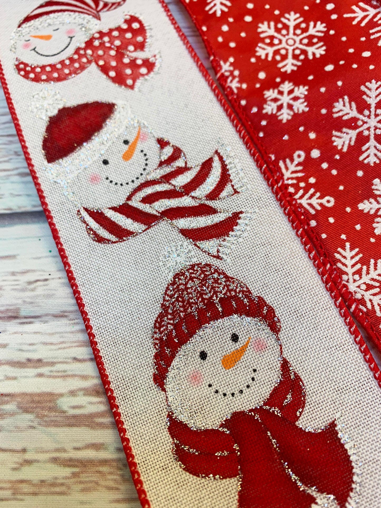 Ribbon Collection | Red White Snowman