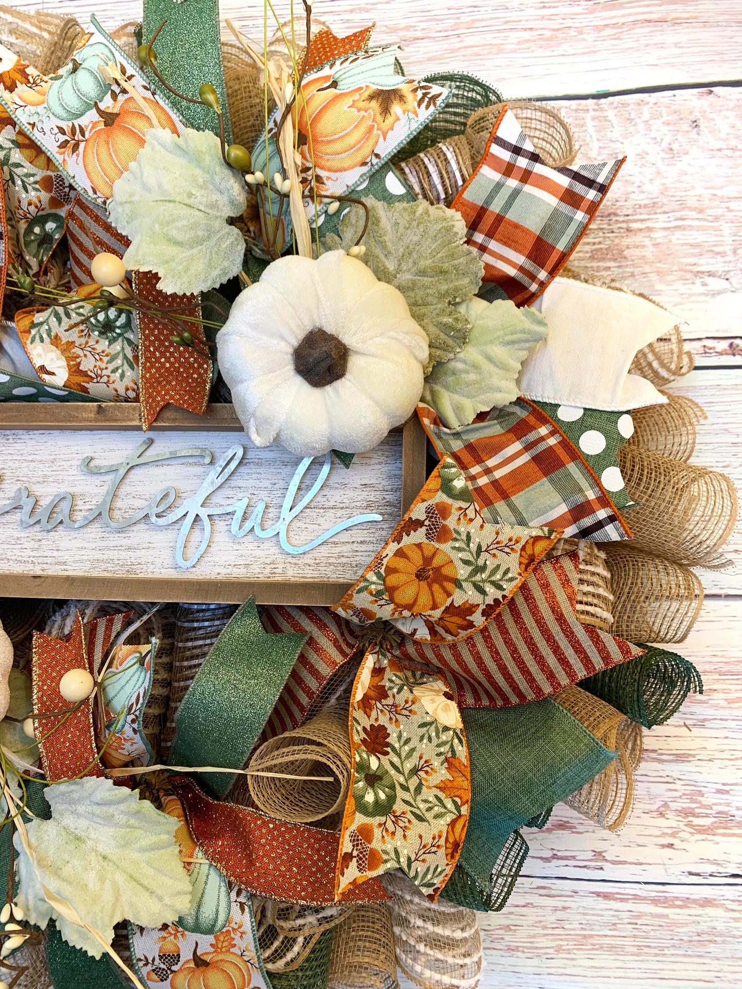 Fall Wreath for Door | Grateful