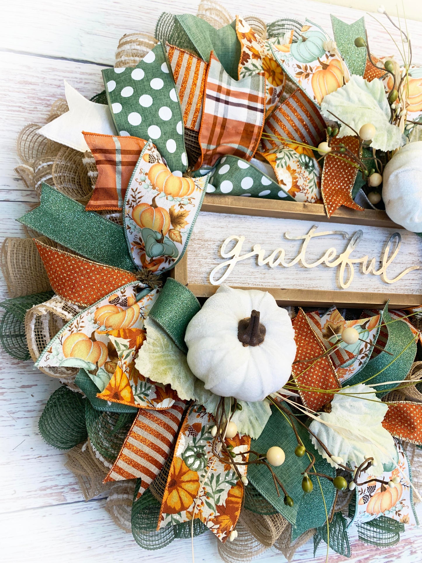 Fall Wreath for Door | Grateful