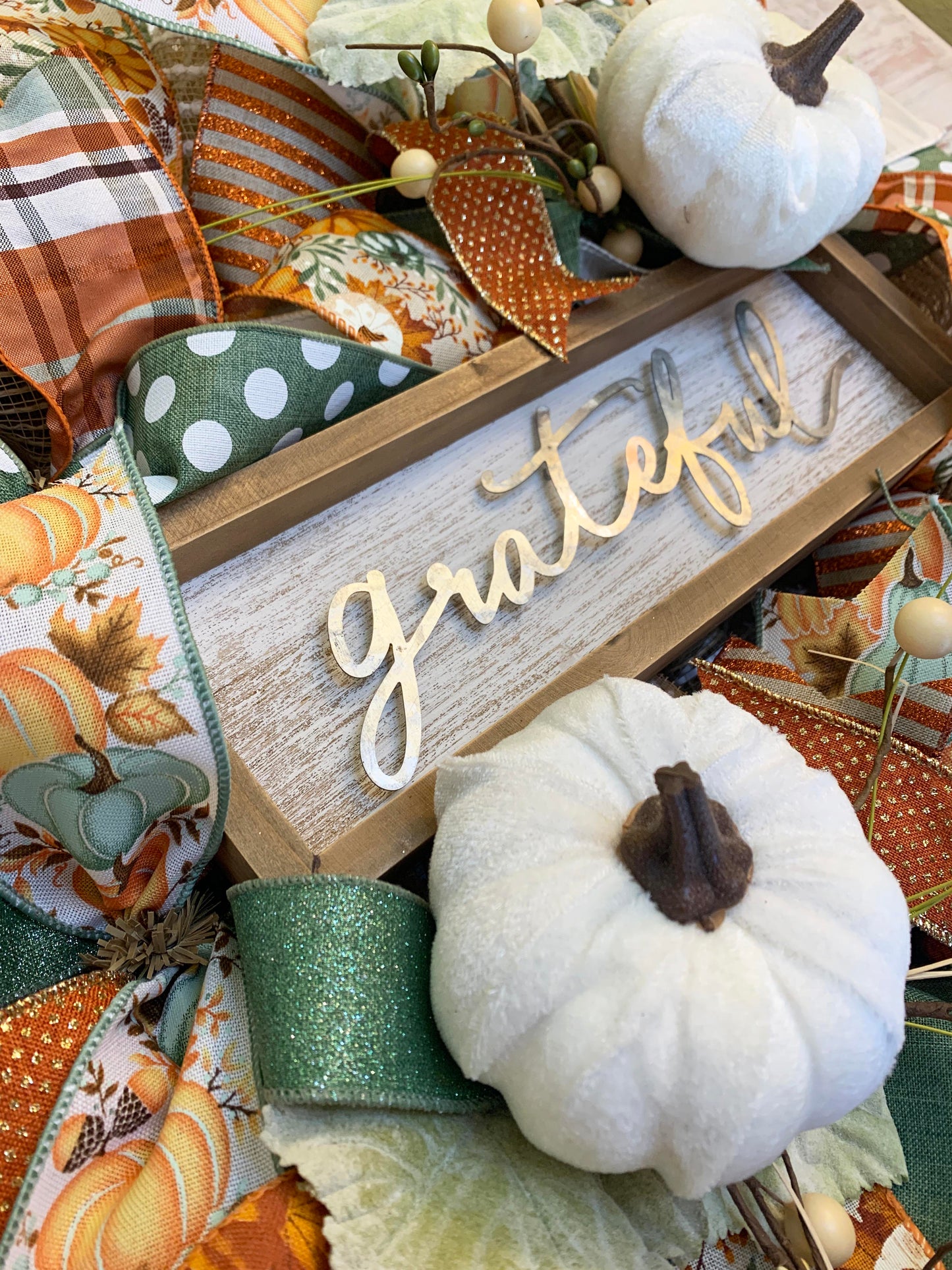 Fall Wreath for Door | Grateful