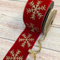 Ribbon Collection | Red Gold Snowflake