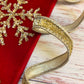 Ribbon Collection | Red Gold Snowflake