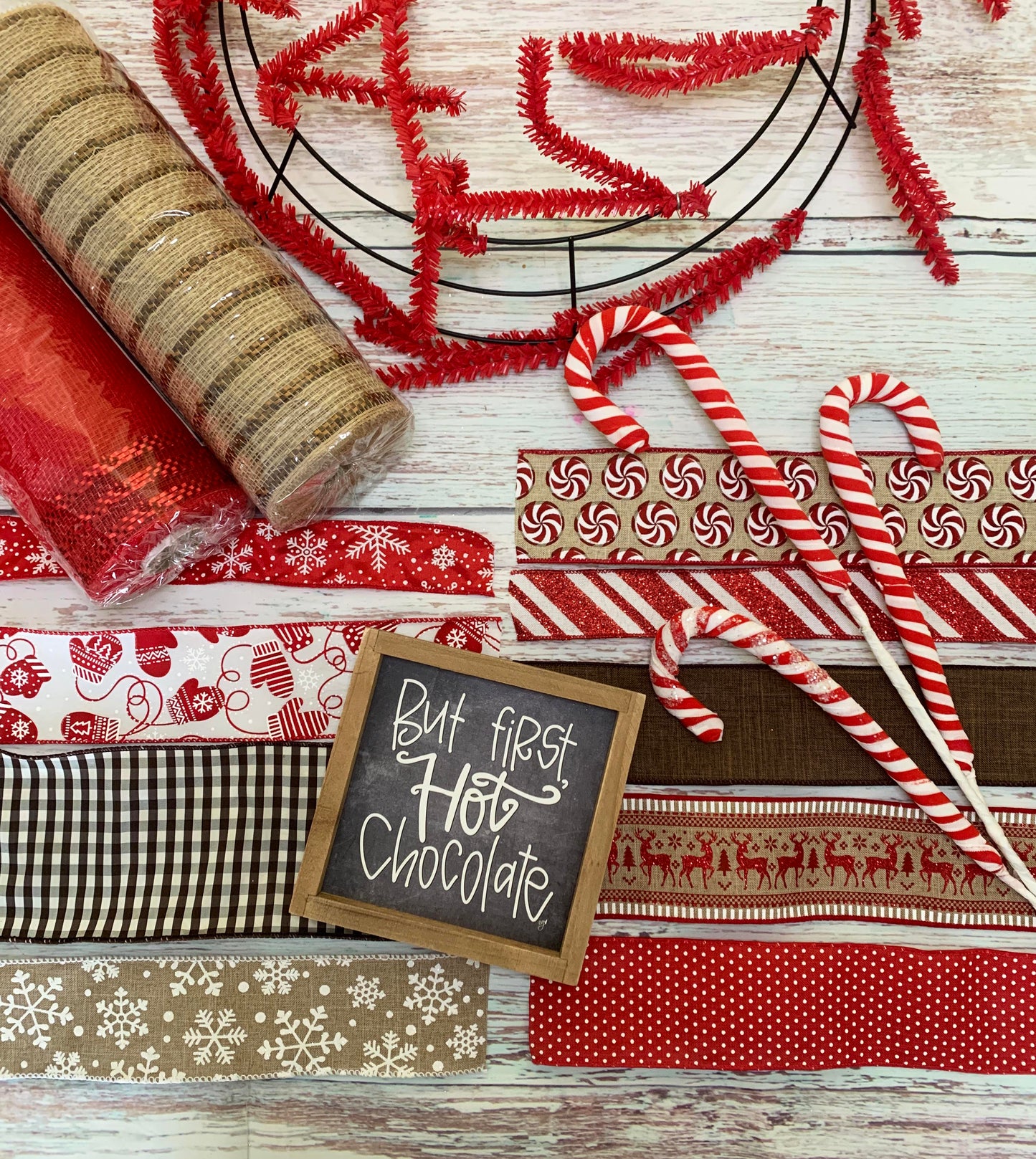 Christmas Wreath Kit | Hot Chocolate