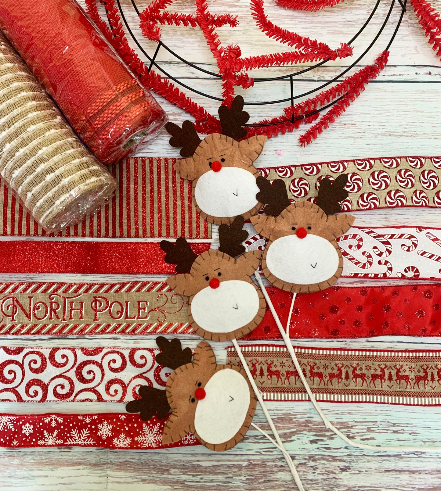 Christmas Wreath Kit | Reindeer