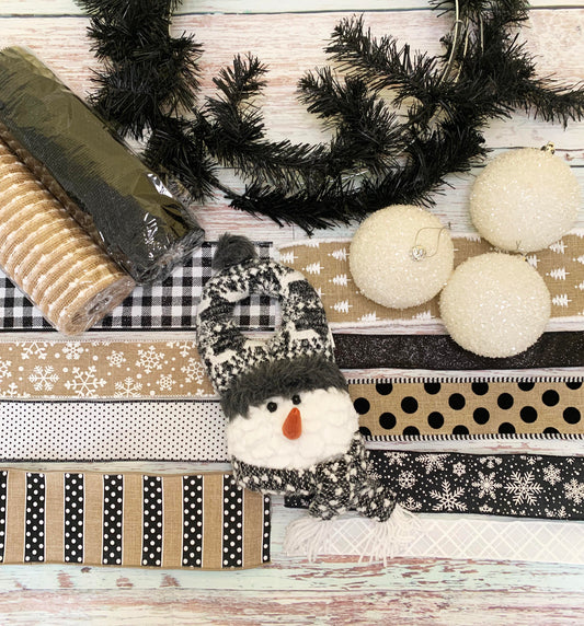 Winter Wreath Kit | Snowman