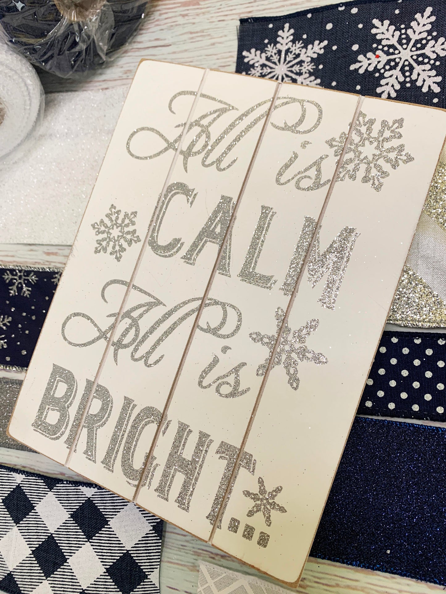 Christmas Wreath Kit | All is calm, All is bright