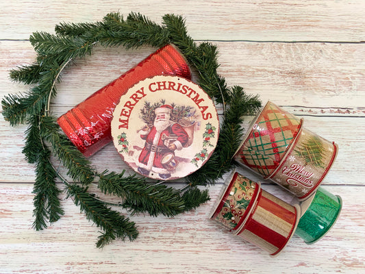 Christmas Wreath Making Kit | Merry Christmas Santa