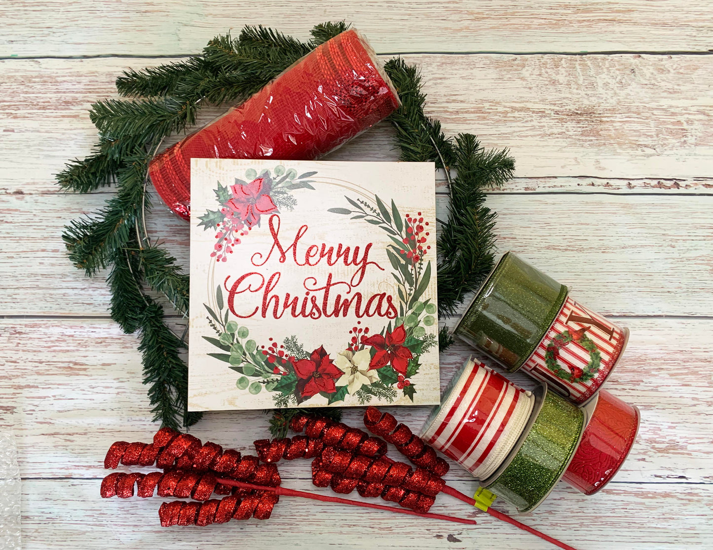 Christmas Wreath Making Kit | Merry Christmas