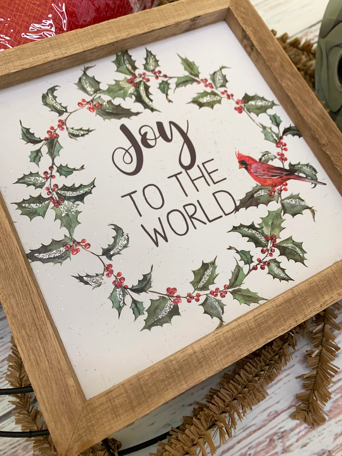 Joy To The World Christmas Wreath Making Kit