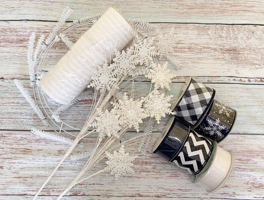 Winter Snowflake Wreath Making Kit