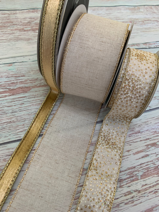 Ribbon Collection | Ivory & Champagne