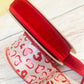 Ribbon Collection | Red & Pink Leopard Hearts