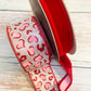 Ribbon Collection | Red & Pink Leopard Hearts