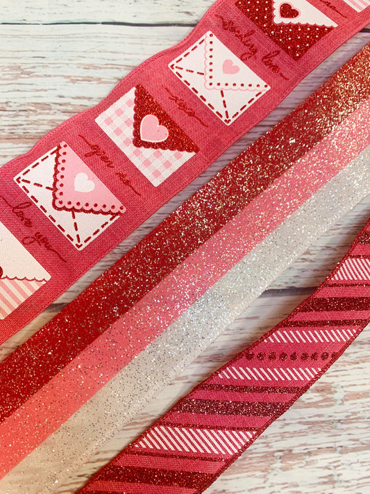 Ribbon Collection | Pink Love Letters