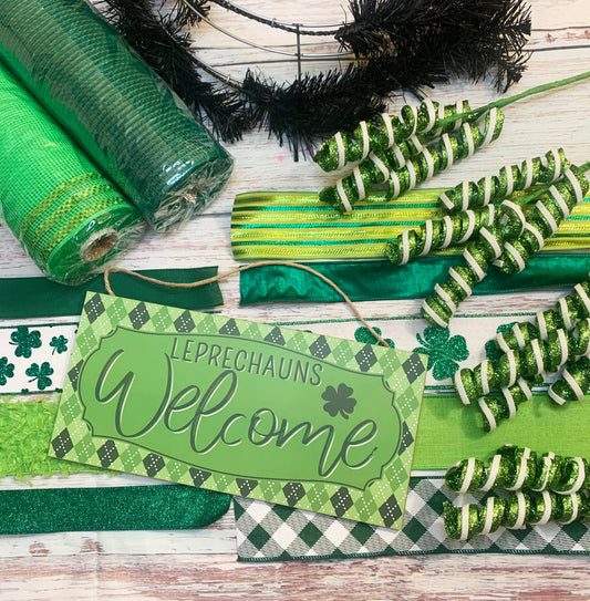 St. Patrick's Day Wreath Kit | Leprechauns Welcome