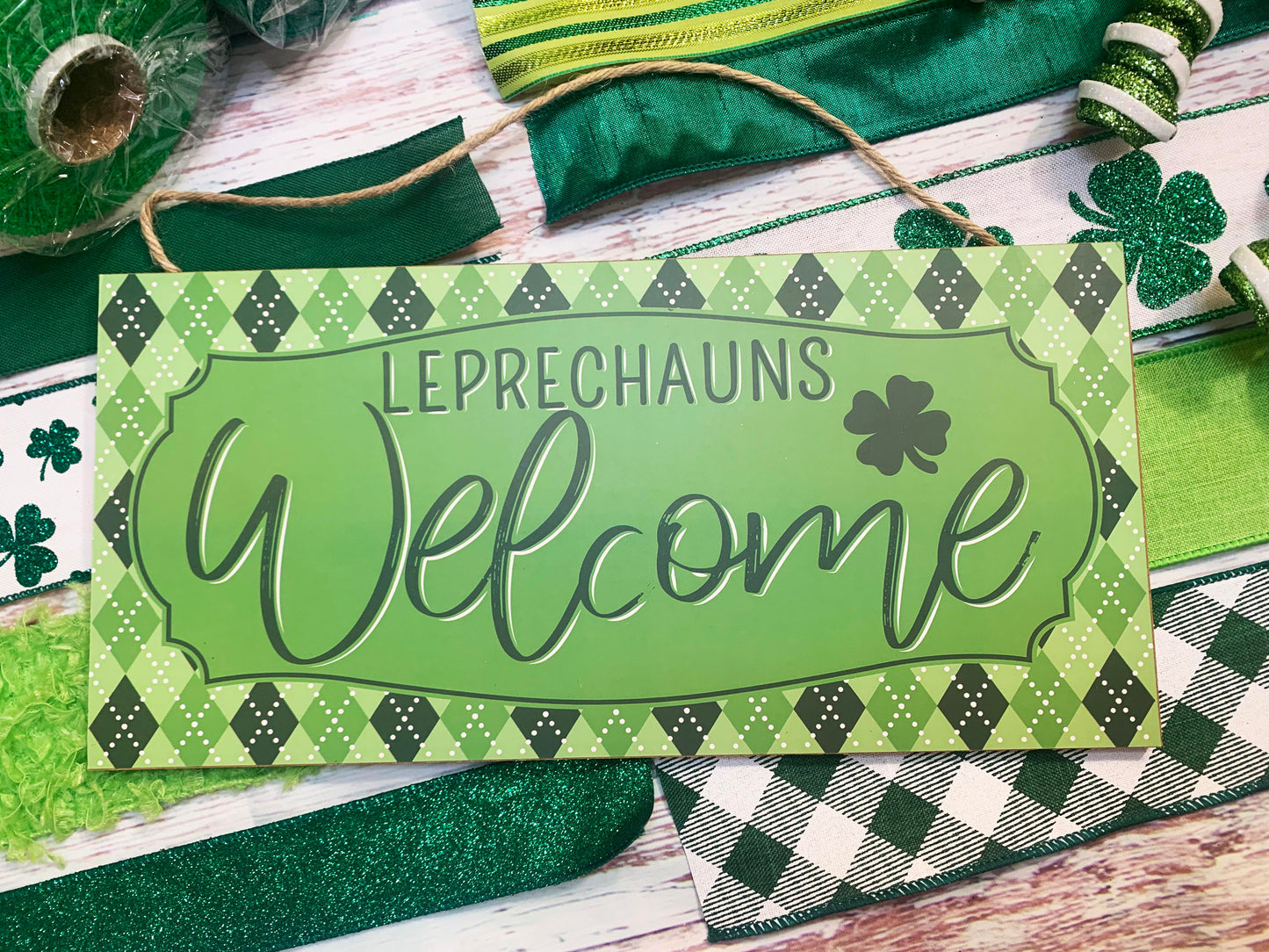 St. Patrick's Day Wreath Kit | Leprechauns Welcome