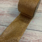 4" Gold Glitter DESIGNER Ribbon