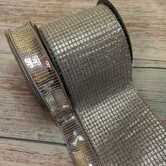 Ribbon Collection | Silver Sequin