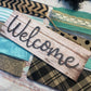 Welcome Wreath Kit | Aqua, Tan, Black