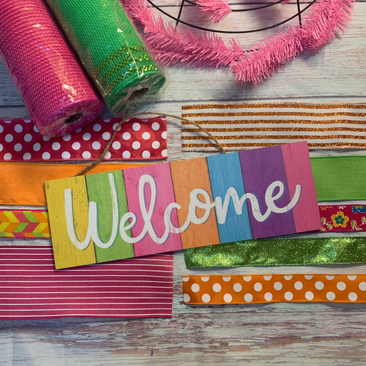 Welcome Wreath Kit | Rainbow