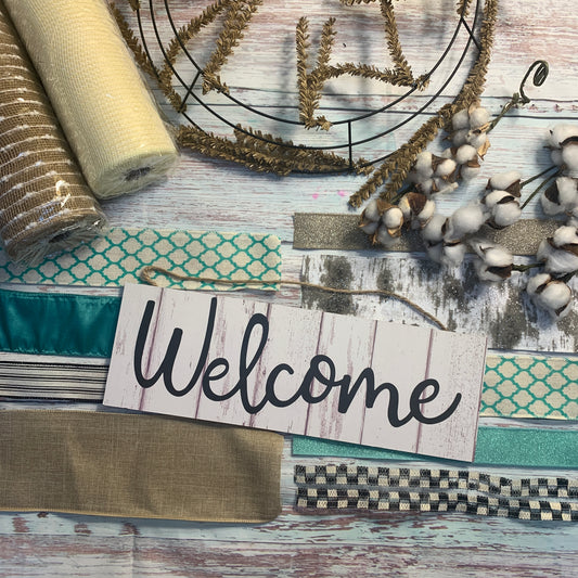 Welcome Wreath Kit | Cotton