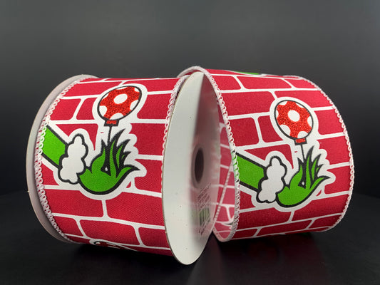 2.5" Christmas Ribbon | Green Monster - Designer DIY