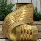 4" Gold Sequin Ribbon | D Stevens | 5 Yards