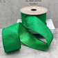 2.5" Green Pleated DESIGNER Ribbon