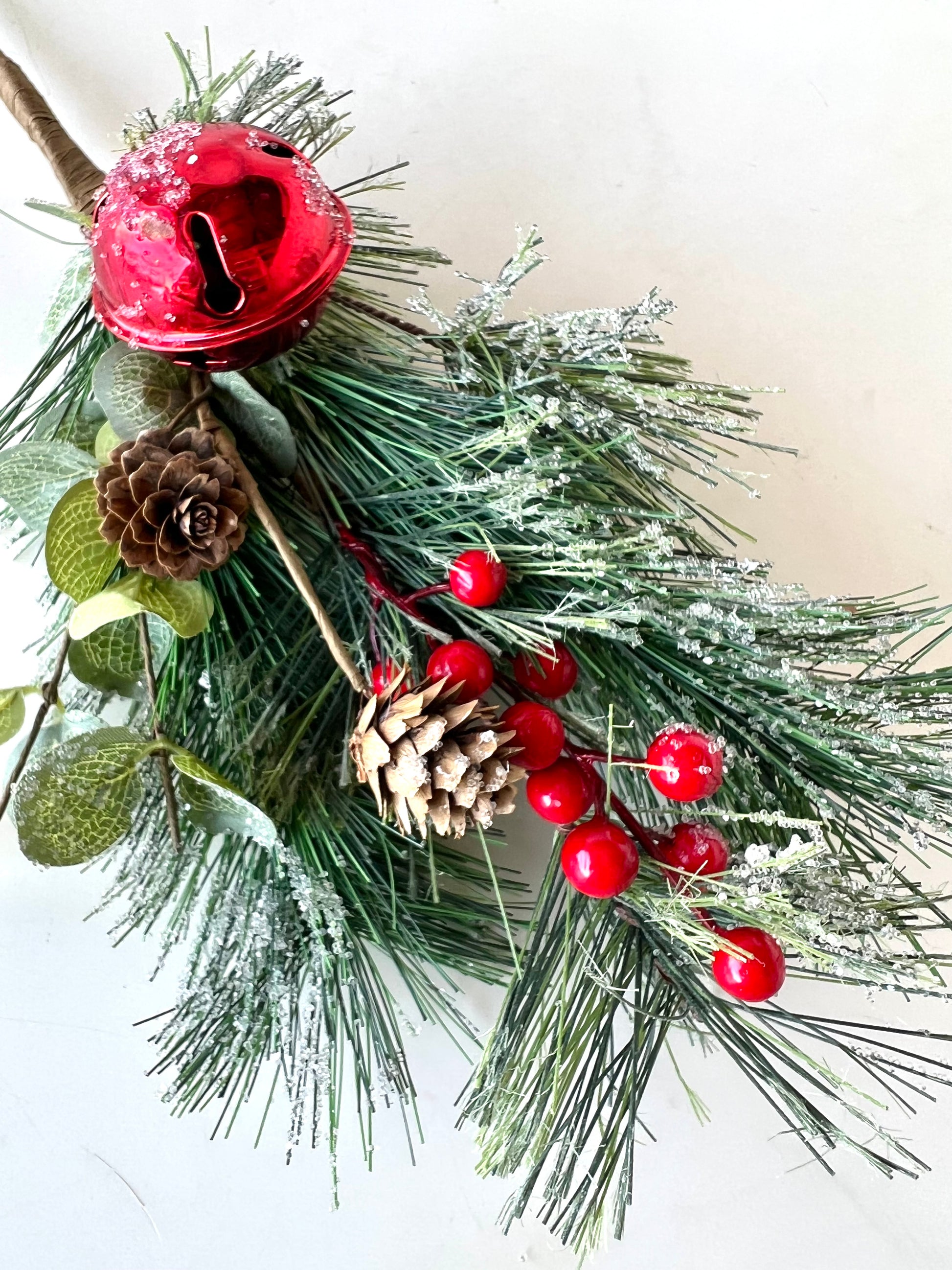 Frosted Pine and Berry Pick | Red - Designer DIY