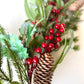 Christmas Garland | Red Berries & Pinecones - Designer DIY